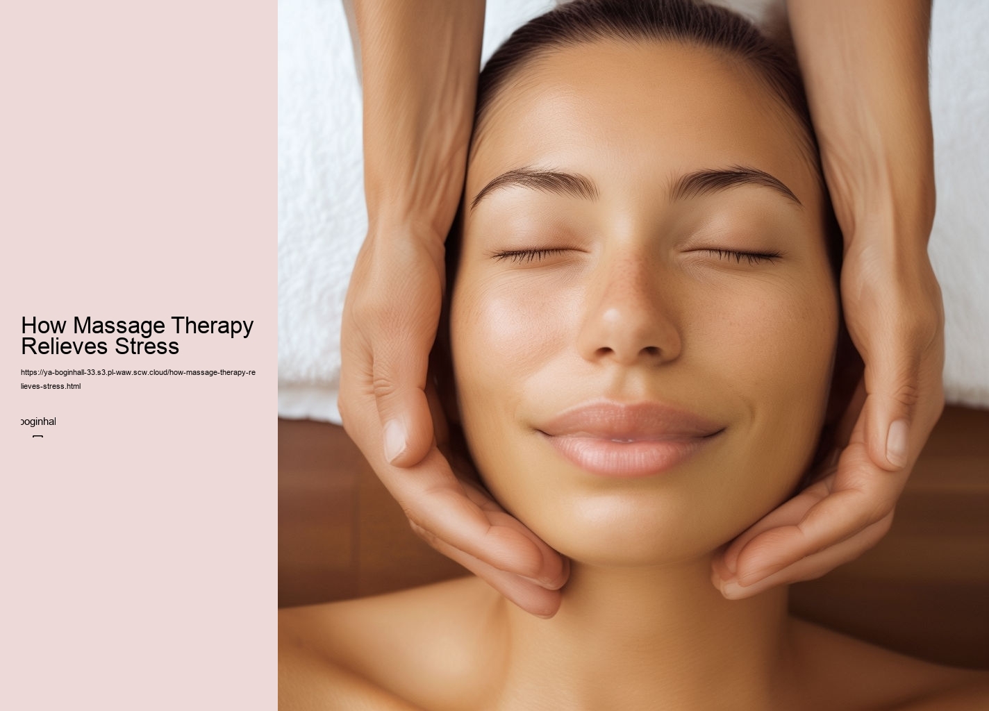 How Massage Therapy Relieves Stress