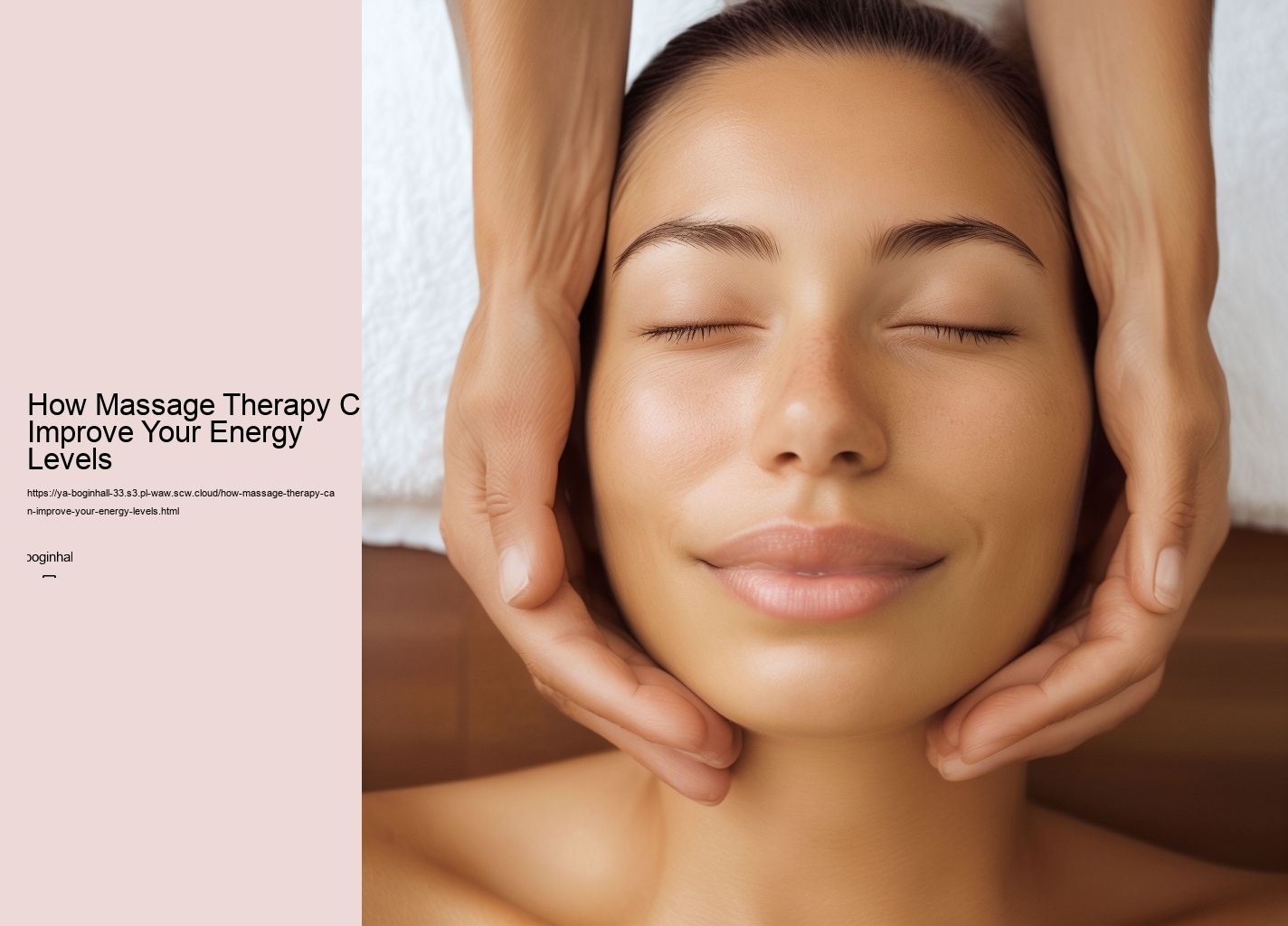 How Massage Therapy Can Improve Your Energy Levels