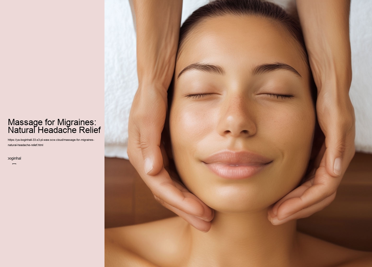 Massage for Migraines: Natural Headache Relief